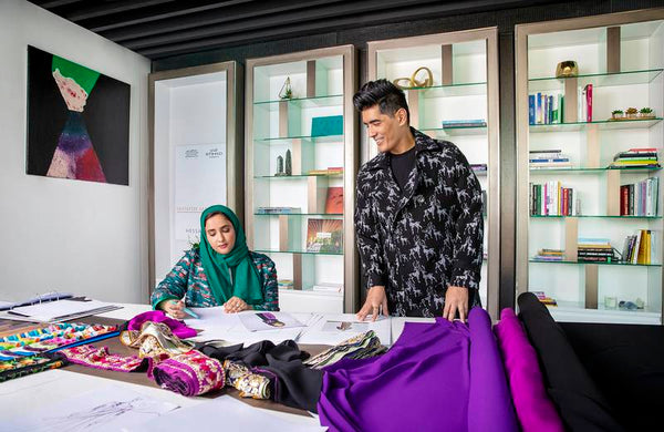 Etihad brings together Emirati and Indian celebrity fashion designers to create the Abaya Saree