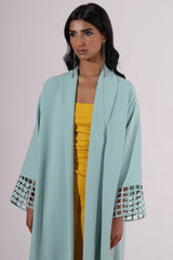Window cuff shawl collar Abaya