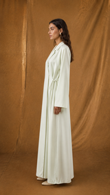 Notched Collar Abaya - Mixed Colour&nbsp;