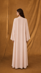 v Neck Abaya - Curvy Machine Emb.
