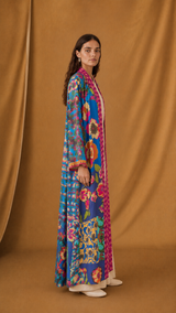 Zainah Cut Abaya - Mixed Flower with Mixed Colour