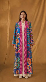 Zainah Cut Abaya - Mixed Flower with Mixed Colour