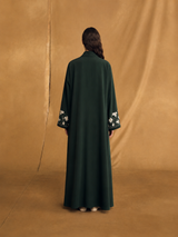 Zainah Circle Abaya - Bead Emb. and Crystal Line