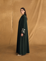 Zainah Circle Abaya - Bead Emb. and Crystal Line