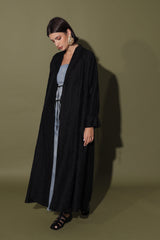 Zainah Cut Abaya With Tie Ropes