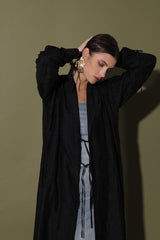Zainah Cut Abaya With Tie Ropes