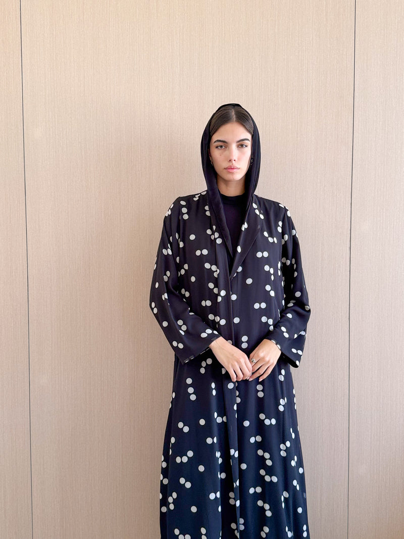 Zainah Cut Abaya in printed Chiffon