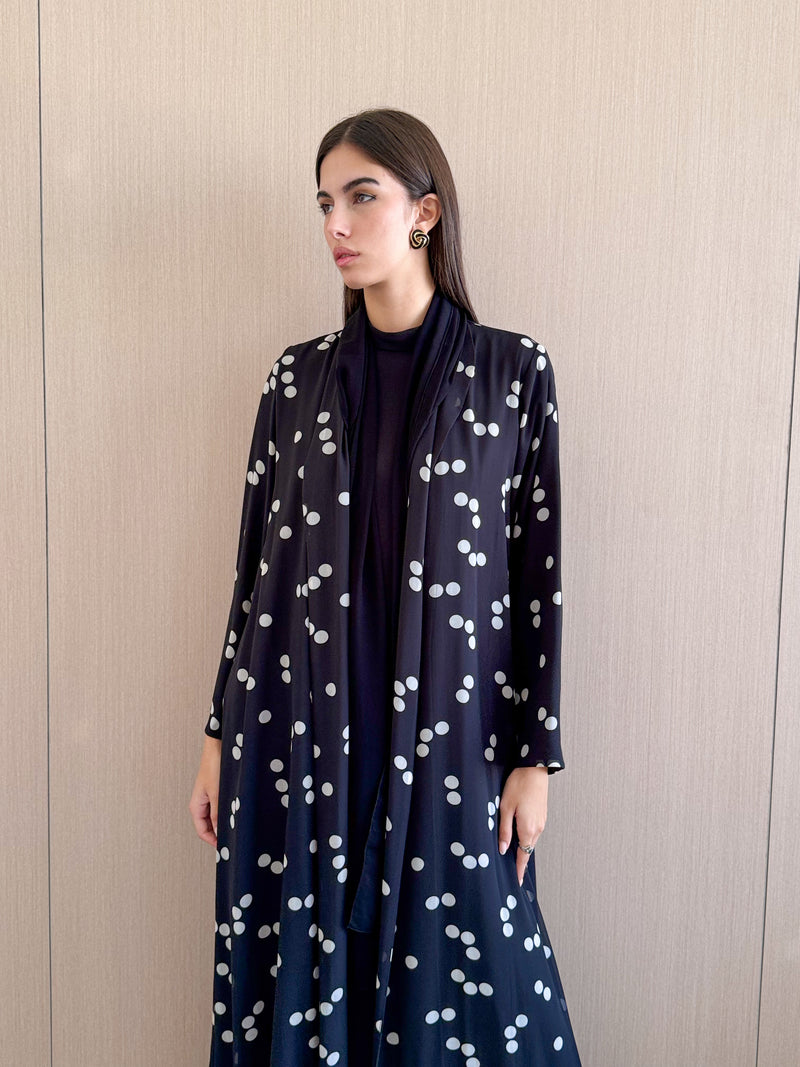 Zainah Cut Abaya in printed Chiffon