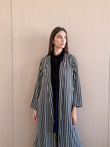 V Neck Abaya in printed chiffon