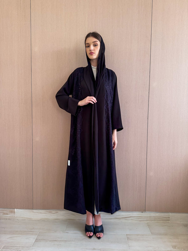 Zainah Cut Abaya with Dantil lace