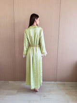 V Neck Kaftan With Morocan Lace and Buttons
