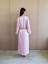 V Neck Kaftan With Morocan Lace and Buttons