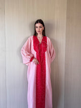 V Neck Free Size Kaftan With Tie Rope