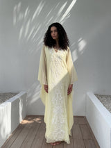 V-neck free pearl lace on front