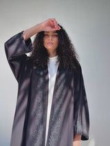 Bish Cut Abaya With Lace Front and Sleeves