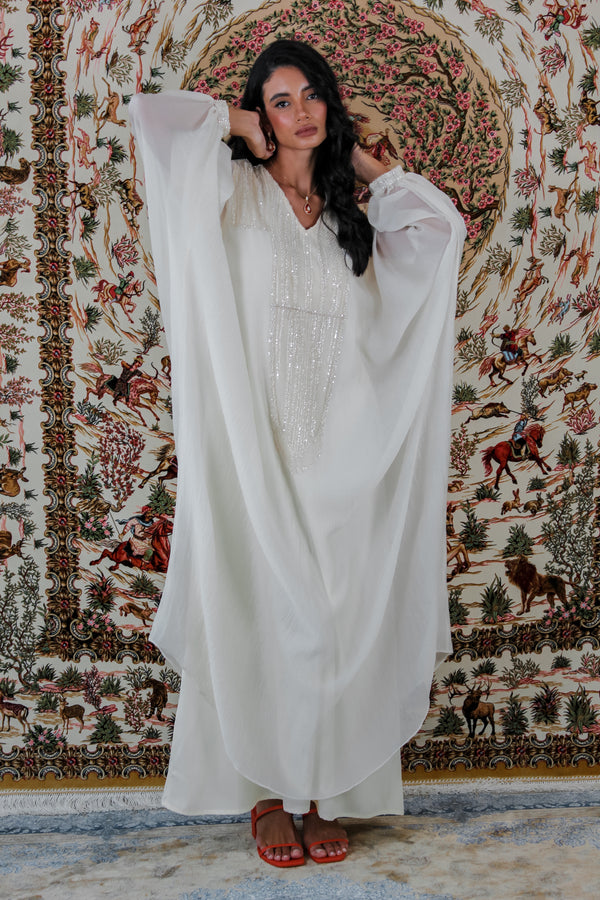 Off-White bead lace Kaftan
