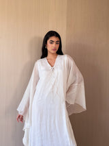 V Neck Free Size Kaftan - Tie Rope