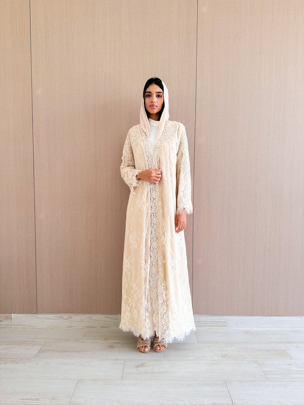 Straight Cut Bridal Abaya