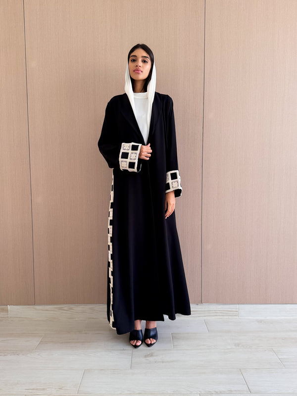 Zainah Cut Abaya Black