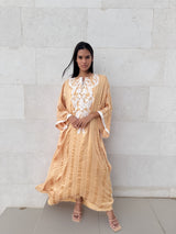 Round Neck Kaftan With Small Buttons