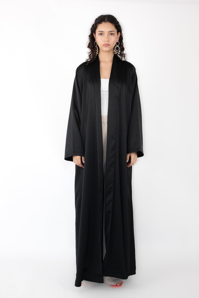Black Zainah Cut Abaya