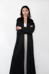 Black Zainah Cut Abaya
