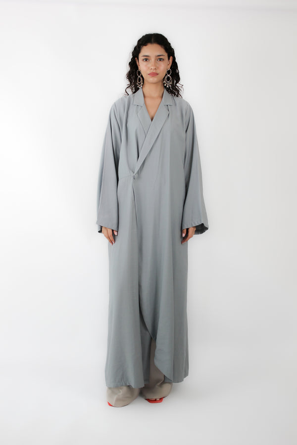 Peak Lapel Jacket Abaya