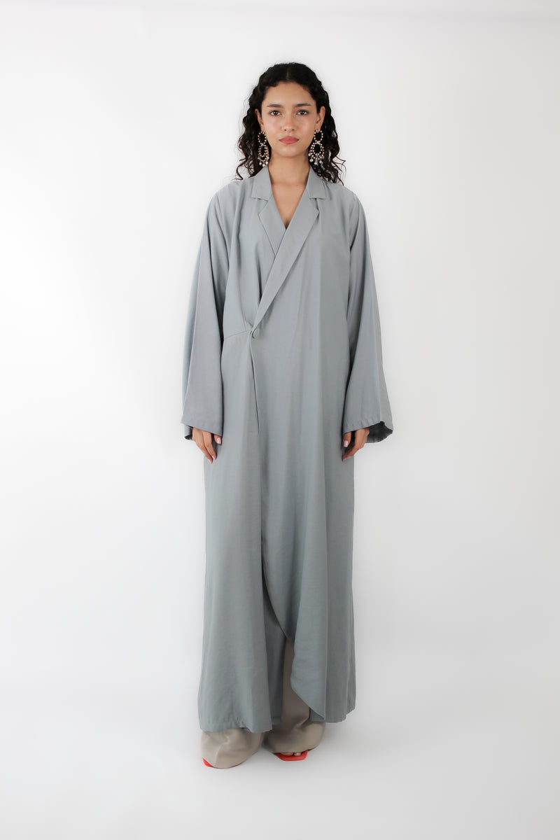 Peak Lapel Jacket Abaya