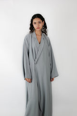 Peak Lapel Jacket Abaya