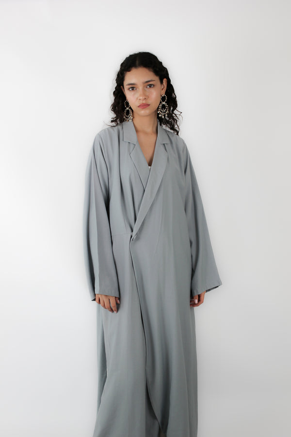 Peak Lapel Jacket Abaya