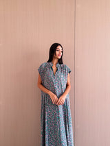 Vacation Wear - V Neck Long Sleeves Dress