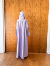 V Neck Abaya - Flower and Pearl Work on Front and Sleeves