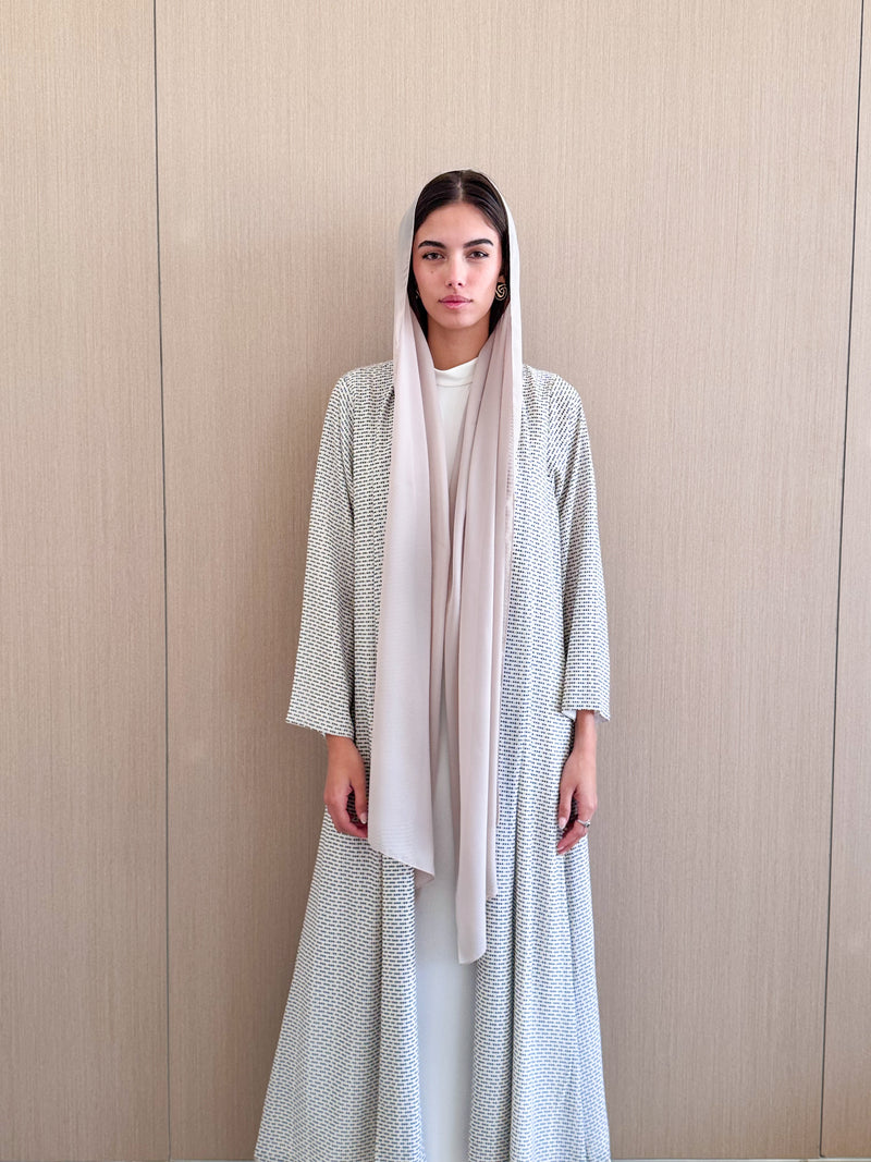 Zainah Cut Abaya in printed Chiffon