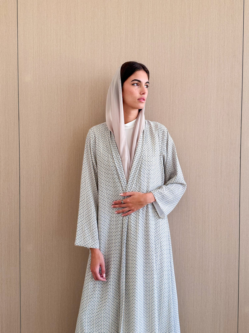 Zainah Cut Abaya in printed Chiffon