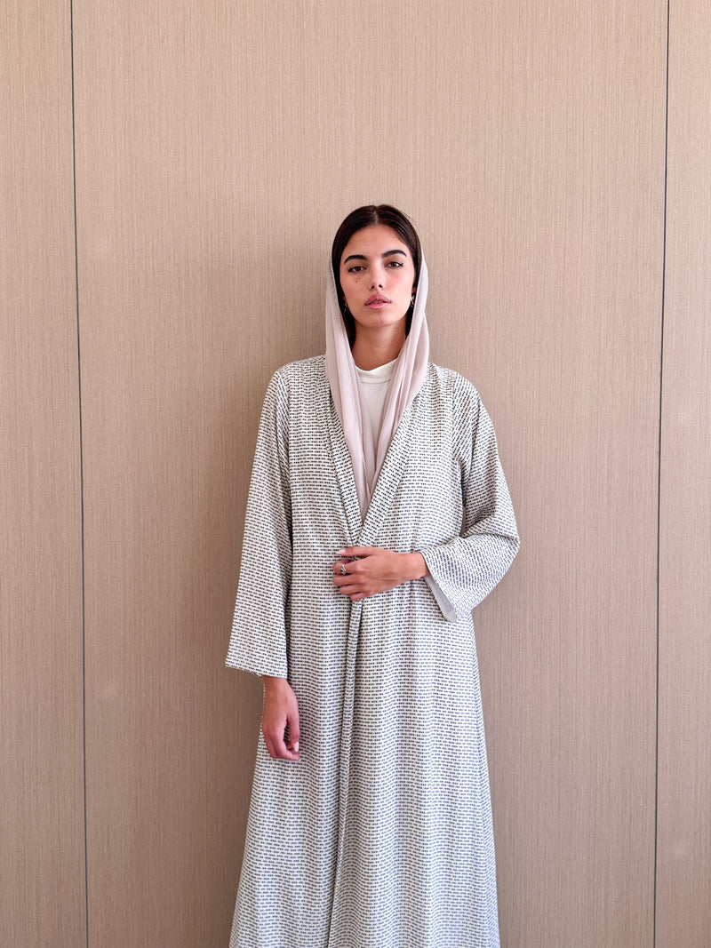 Zainah Cut Abaya in printed Chiffon