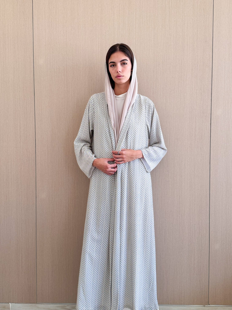 Zainah Cut Abaya in printed Chiffon
