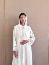 V Neck Abaya Embroidery on Sleeves