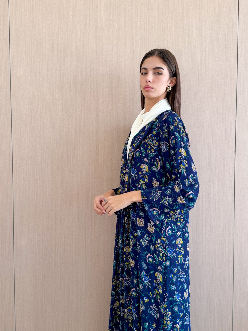 Zainah Cut Abaya in printed Chiffon