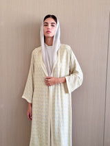 Round Neck Abaya With Border on side/Sleeves