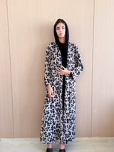 Zainah Cut Abaya in printed Chiffon