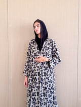 Zainah Cut Abaya in printed Chiffon