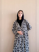 Zainah Cut Abaya in printed Chiffon