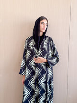 Zainah cut abaya in Mixed Printed Chiffon