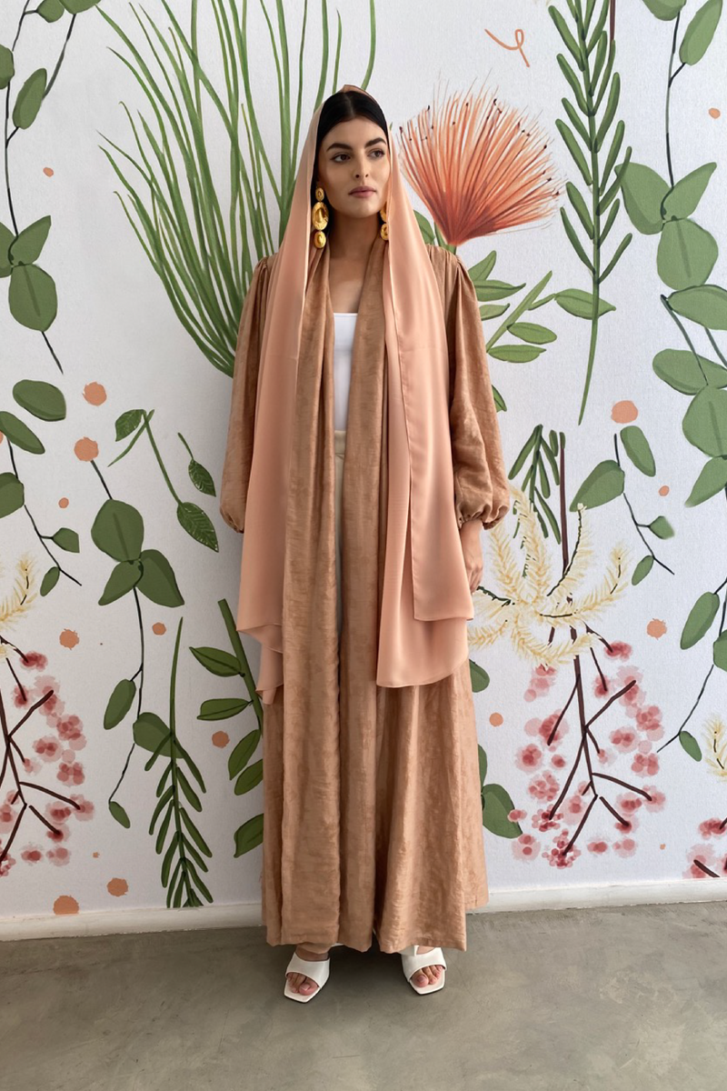 A-Line Shoulder Pad Abaya