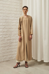 Botanical Garden Abaya in Beige