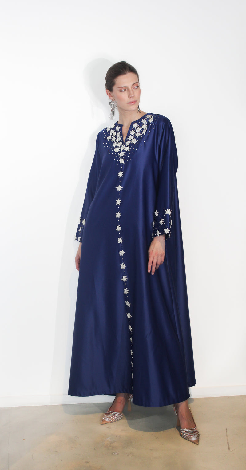 Taffeta Navy blue Kaftan