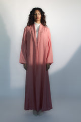 Pink tree printed Abaya